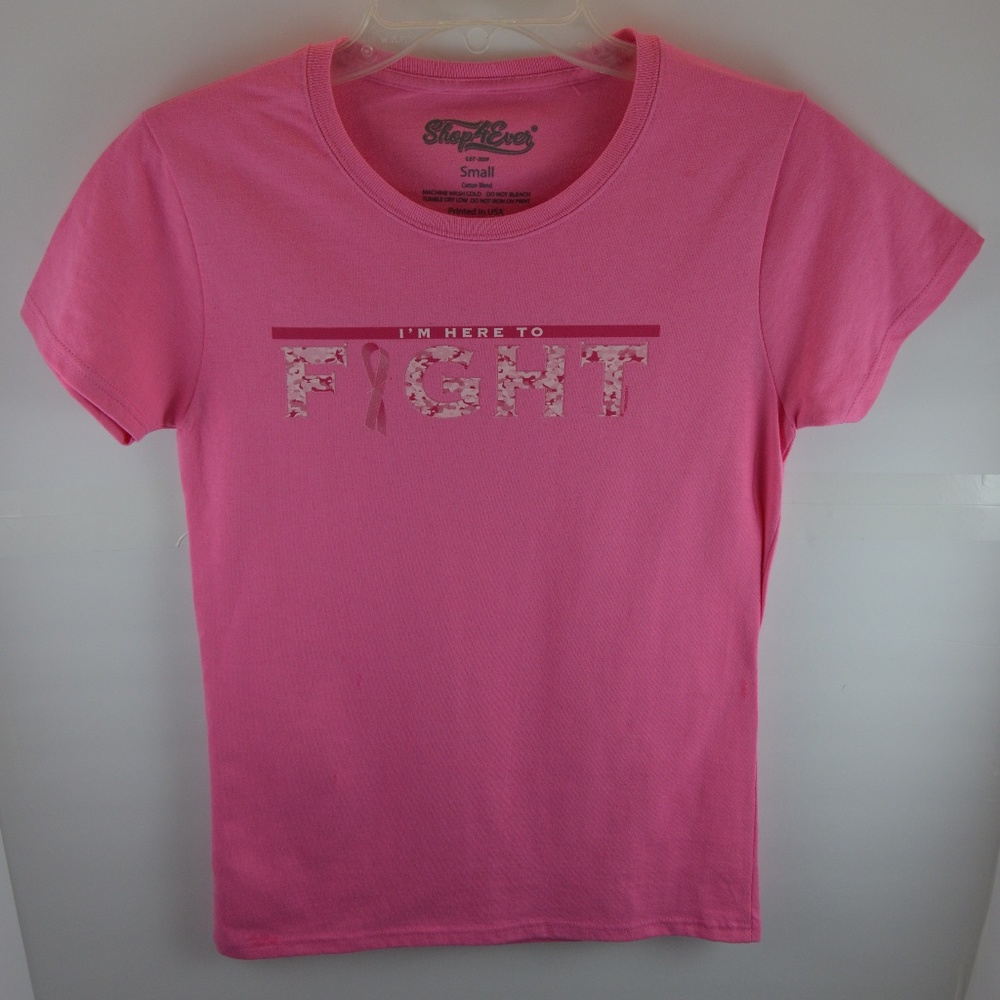 🔴 "Im Here to FIGHT" Breast Cancer T-Shirt
